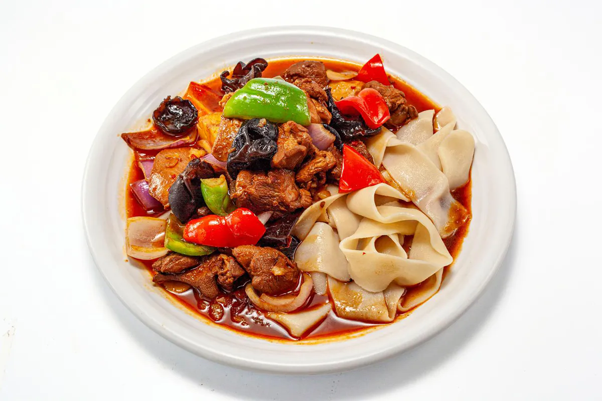 Savory Braised Chicken Noodle at The Barn Skewers & Noodles, a Chinese Restaurant in Arcadia