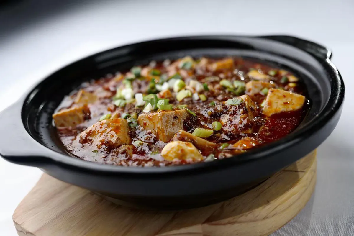 Sichuan Mapo Tofu at The Barn Skewers & Noodles, a Chinese Restaurant in Arcadia